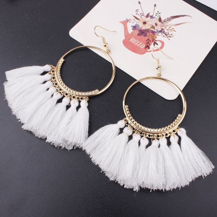 Ethnic Bohemian Handmade Tassel Earrings