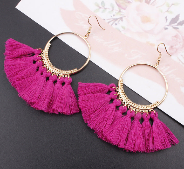 Ethnic Bohemian Handmade Tassel Earrings