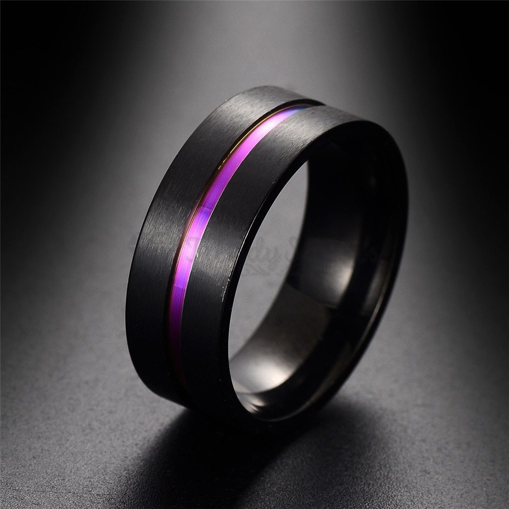 Titanium Steel Men Wedding Engagement Ring Band Size 11 (21mm) X - Y Comfort Fit