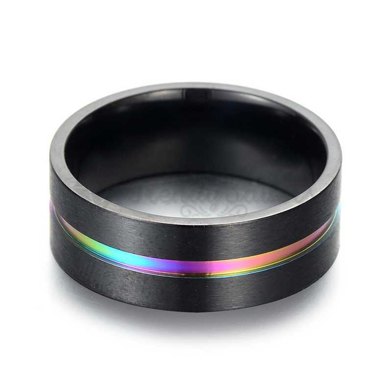 Titanium Steel Men Wedding Engagement Ring Band Size 11 (21mm) X - Y Comfort Fit