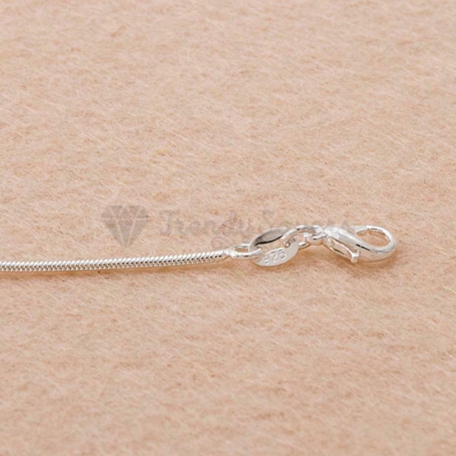 Adjustable Ankle Bracelet Sterling Silver Anklet Foot Chain Beads Round Cube