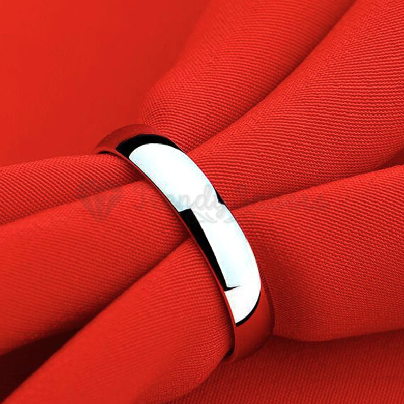 Plain Fashion Rings Stainless Steel Wedding Engagement Band Size 13 (23mm) Z+1