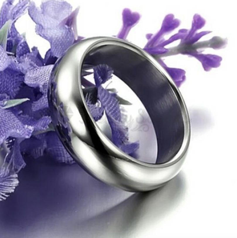 Plain Fashion Rings Stainless Steel Wedding Engagement Band Size 13 (23mm) Z+1