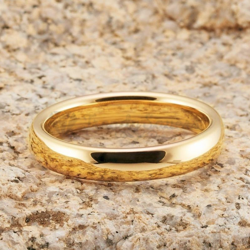 Men Women Couple Wedding Engagement Gold Plated Ring Band Fit Size 13 (23mm) Z+1