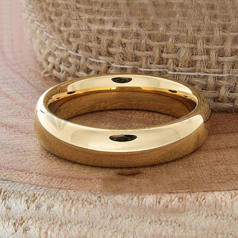 Men Women Couple Wedding Engagement Gold Plated Ring Band Fit Size 13 (23mm) Z+1