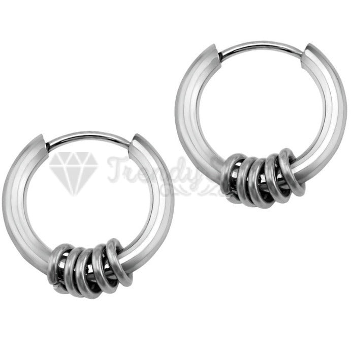 10MM Small Simple Casual Cartilage Labret Nose Ring Huggie Hoop Sleeper Earrings