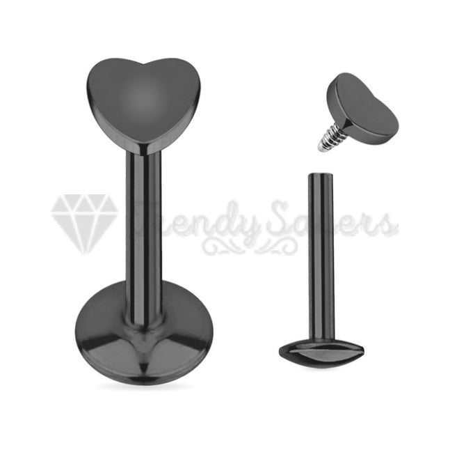 Classic Punk 3MM Black Tragus Helix Lip Nose Cartilage Ear Stud Piercings Pair
