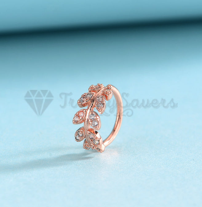 8MM Rose Gold Plated Ear Cuff Clip Wrap Non Piercing Earring Women Jewellery 1pc