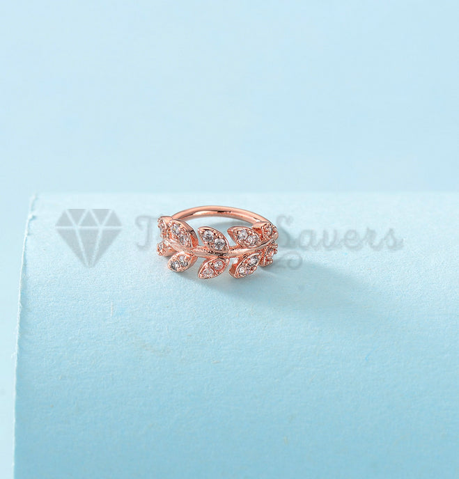 8MM Rose Gold Plated Ear Cuff Clip Wrap Non Piercing Earring Women Jewellery 1pc