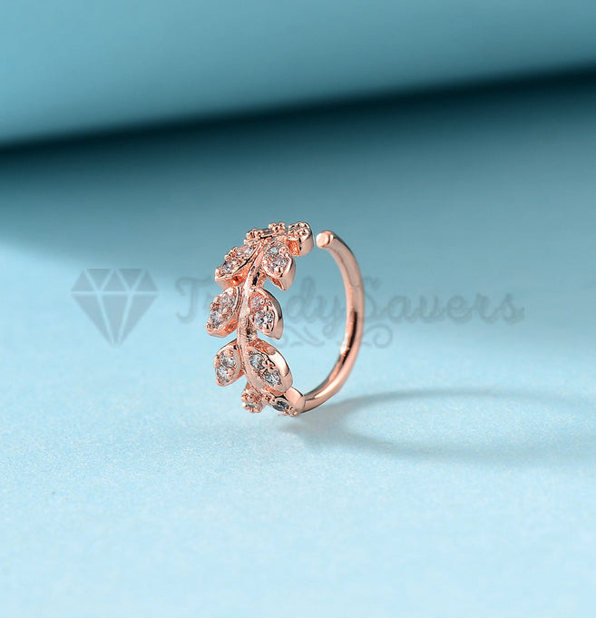 8MM Rose Gold Plated Ear Cuff Clip Wrap Non Piercing Earring Women Jewellery 1pc