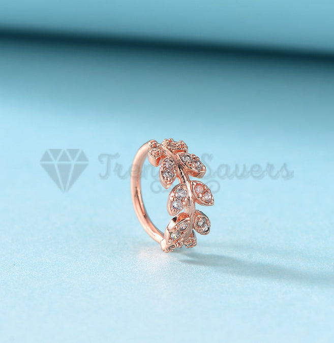 8MM Rose Gold Plated Ear Cuff Clip Wrap Non Piercing Earring Women Jewellery 1pc