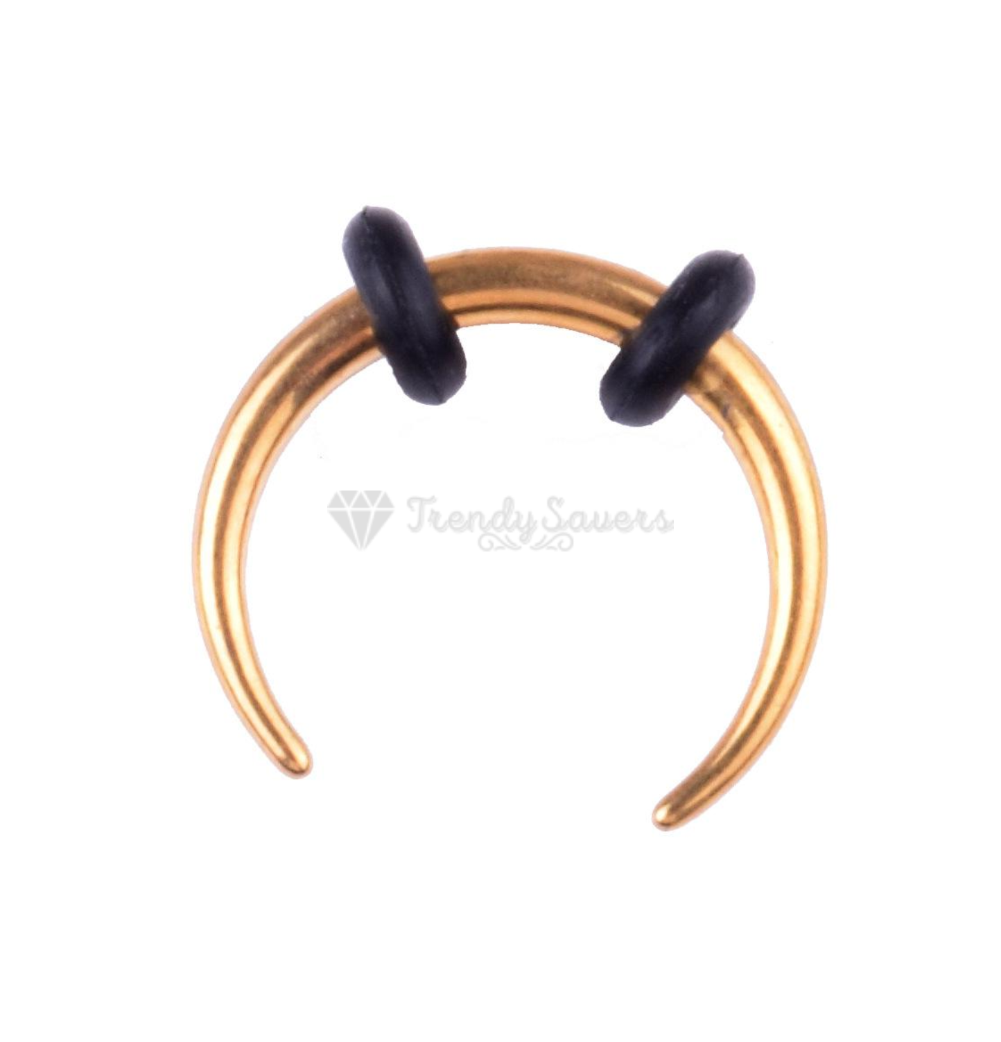 1x Thin Nose Ring Surgical Steel Gold Septum Ear Cartilage Helix Piercing 10MM