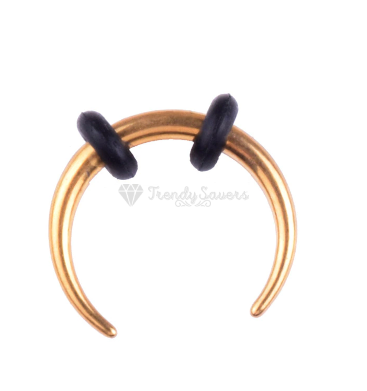 1x Thin Nose Ring Surgical Steel Gold Septum Ear Cartilage Helix Piercing 10MM