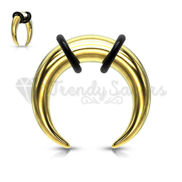 1x Thin Nose Ring Surgical Steel Gold Septum Ear Cartilage Helix Piercing 10MM