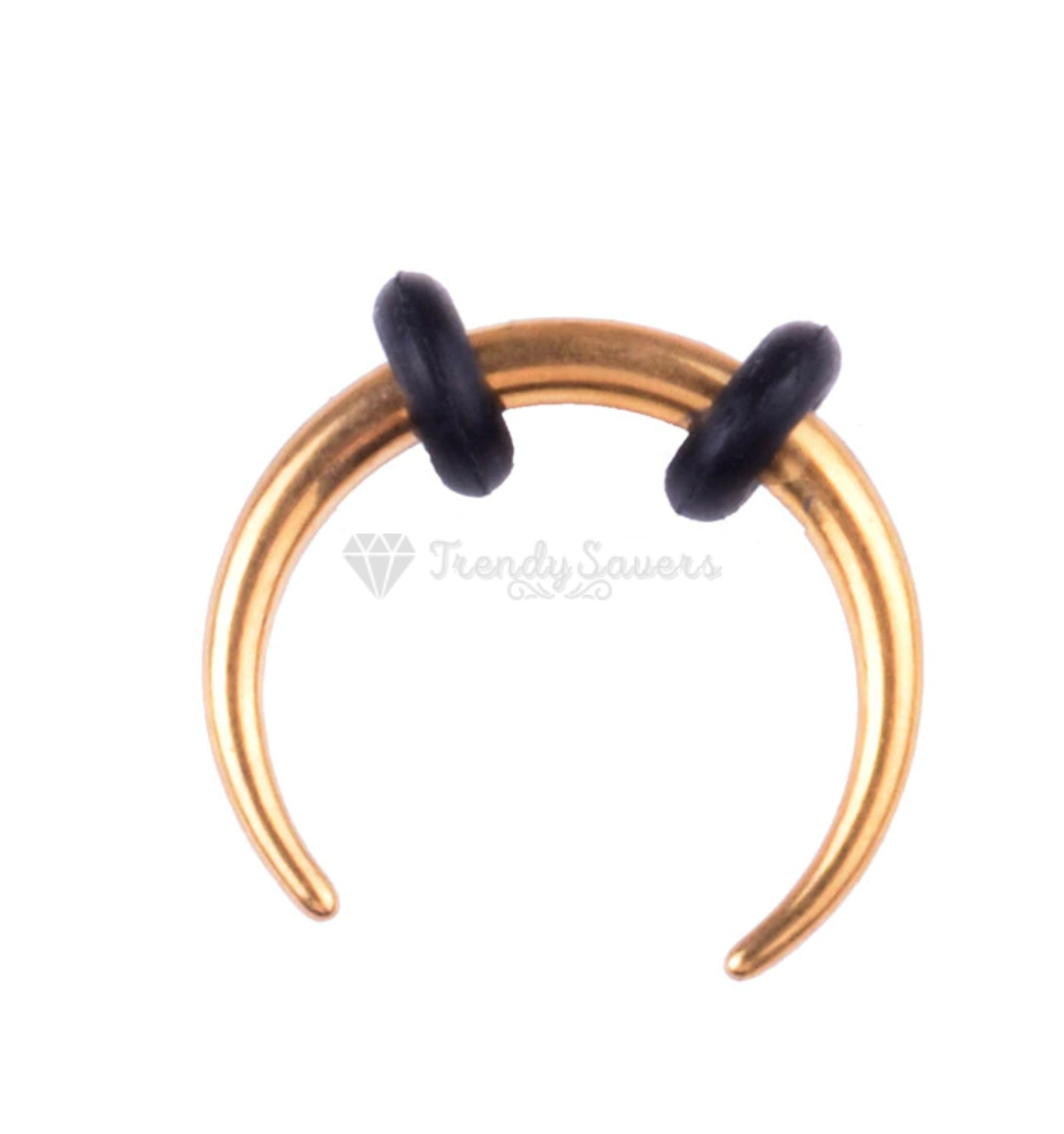 1x Thin Nose Ring Surgical Steel Gold Septum Ear Cartilage Helix Piercing 10MM