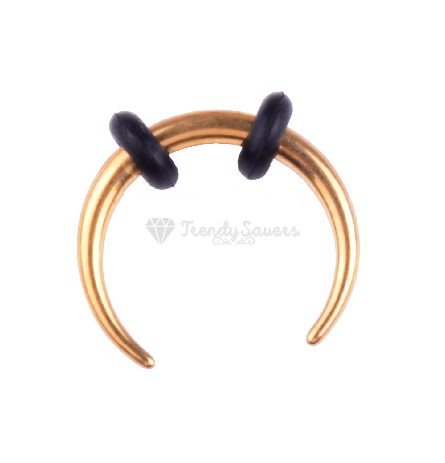 1x Thin Nose Ring Surgical Steel Gold Septum Ear Cartilage Helix Piercing 10MM