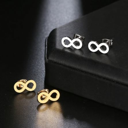 Women's Silver Infinity Hoop Earrings