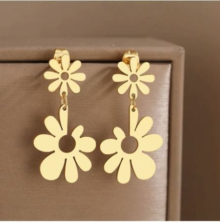 Trendy Earrings For Women Jewelry Daily Wear Gifts Stainless Steel Earrings