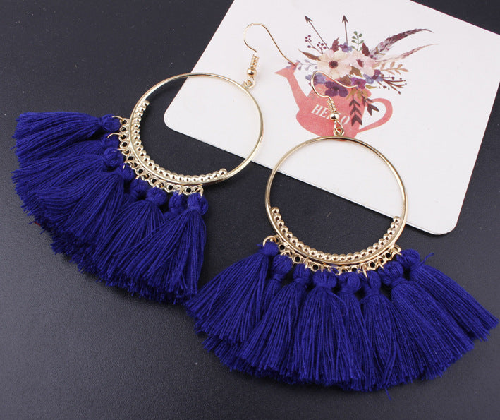 Ethnic Bohemian Handmade Tassel Earrings