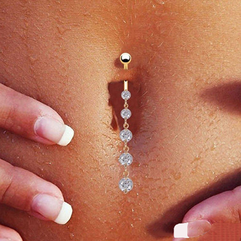 Great Barbell Rings Belly Dangles