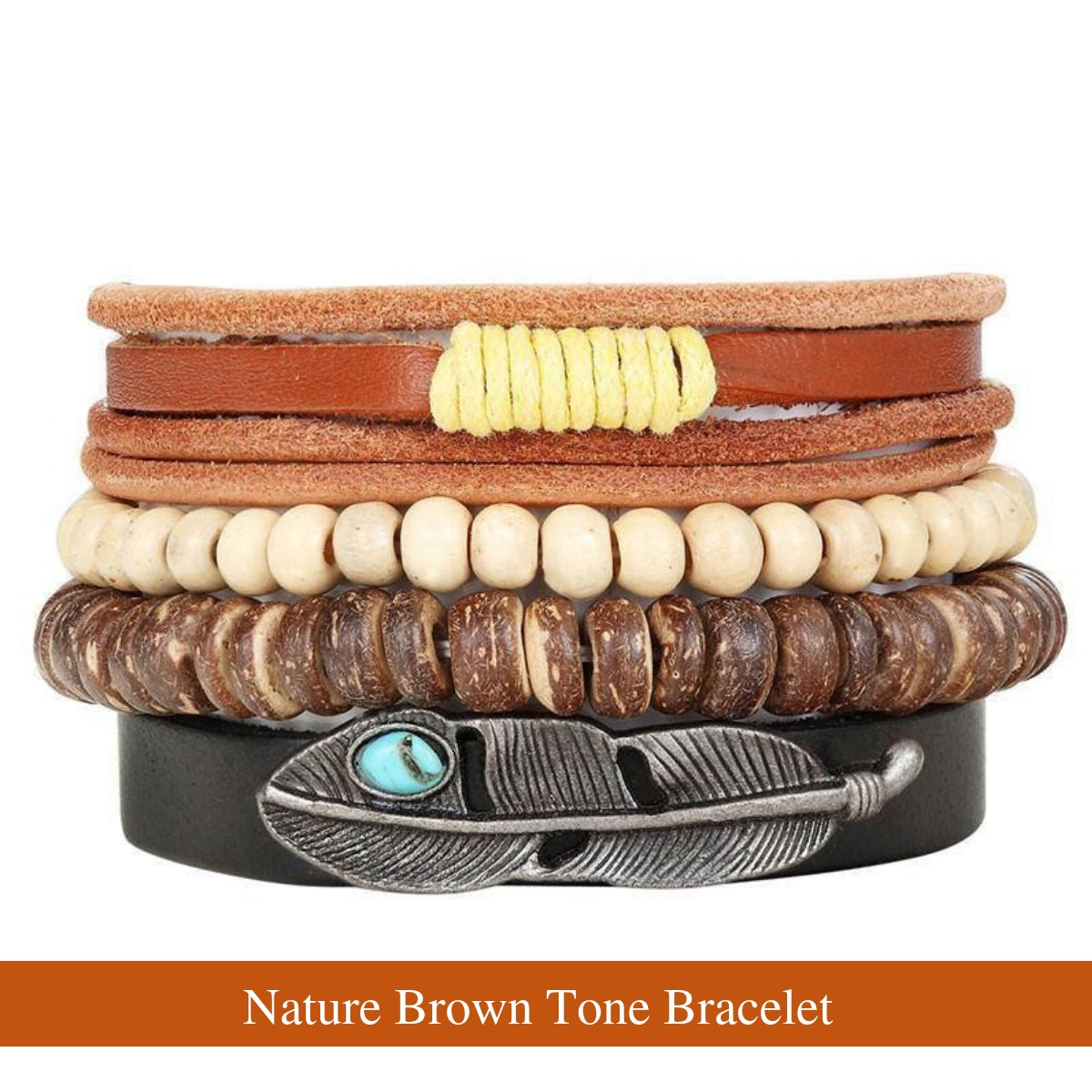 Cool Adjustable 4 Styles Blue Fish Eye Ethnic Leather Bracelet