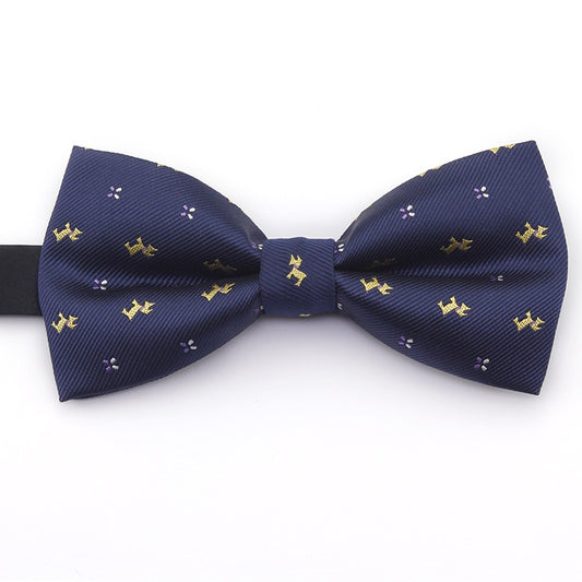 Confident Navy Blue Bow tie