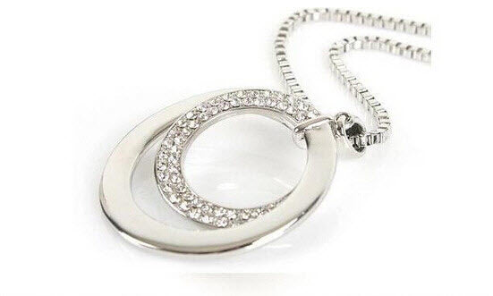 925 Silver Classical Double Round Necklace
