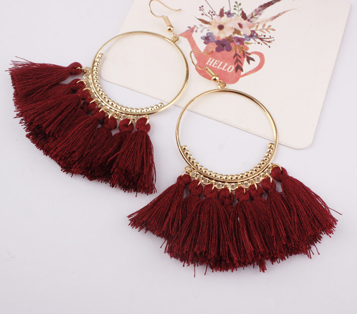 Ethnic Bohemian Handmade Tassel Earrings