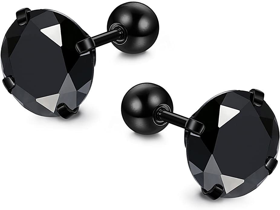 3mm 18G Stainless Steel Mens Womens Stud Earrings Cartilage Ear Piercings Helix Tragus Barbell