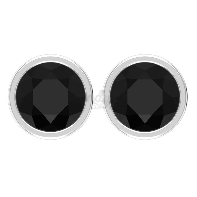 5MM Hypoallergenic Surgical Steel Bezel Set Ear Piercing Stud Earrings Jewellery