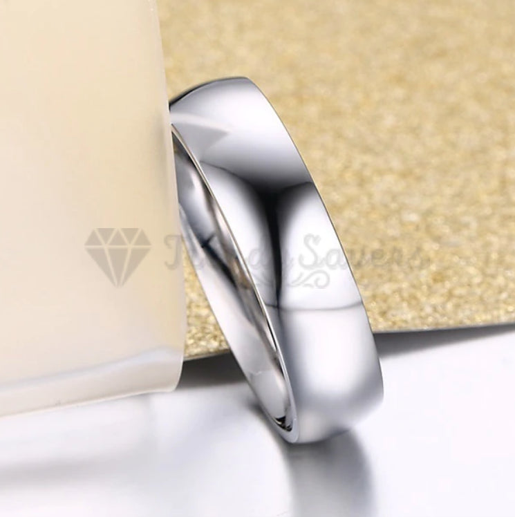 Plain Fashion Rings Stainless Steel Wedding Engagement Band Size 13 (23mm) Z+1