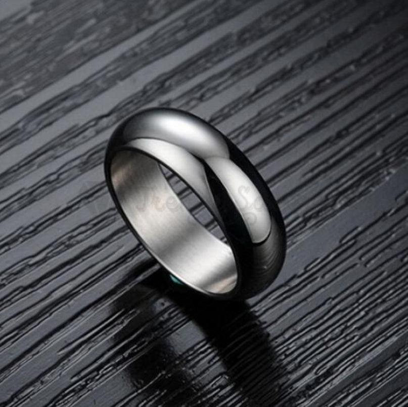 Plain Fashion Rings Stainless Steel Wedding Engagement Band Size 13 (23mm) Z+1