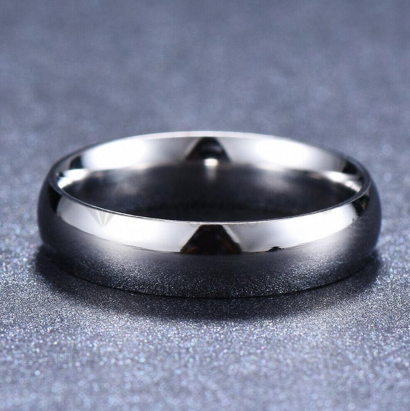 Plain Fashion Rings Stainless Steel Wedding Engagement Band Size 13 (23mm) Z+1