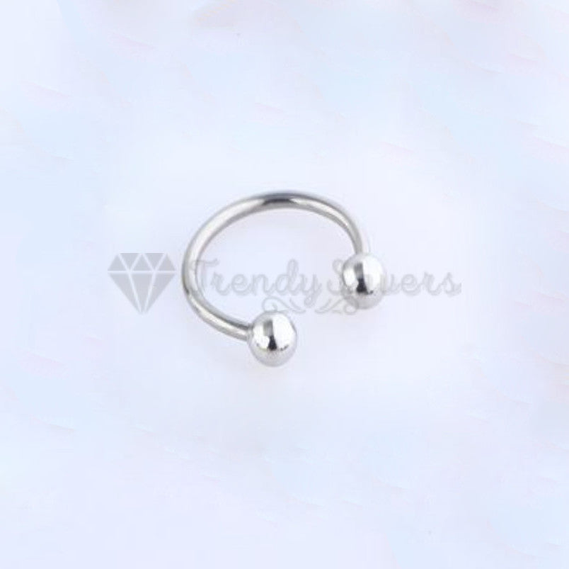 Horseshoe Ring Nose Lip Hoop Cartilage Tragus Helix Ear Piercing Surgical Steel