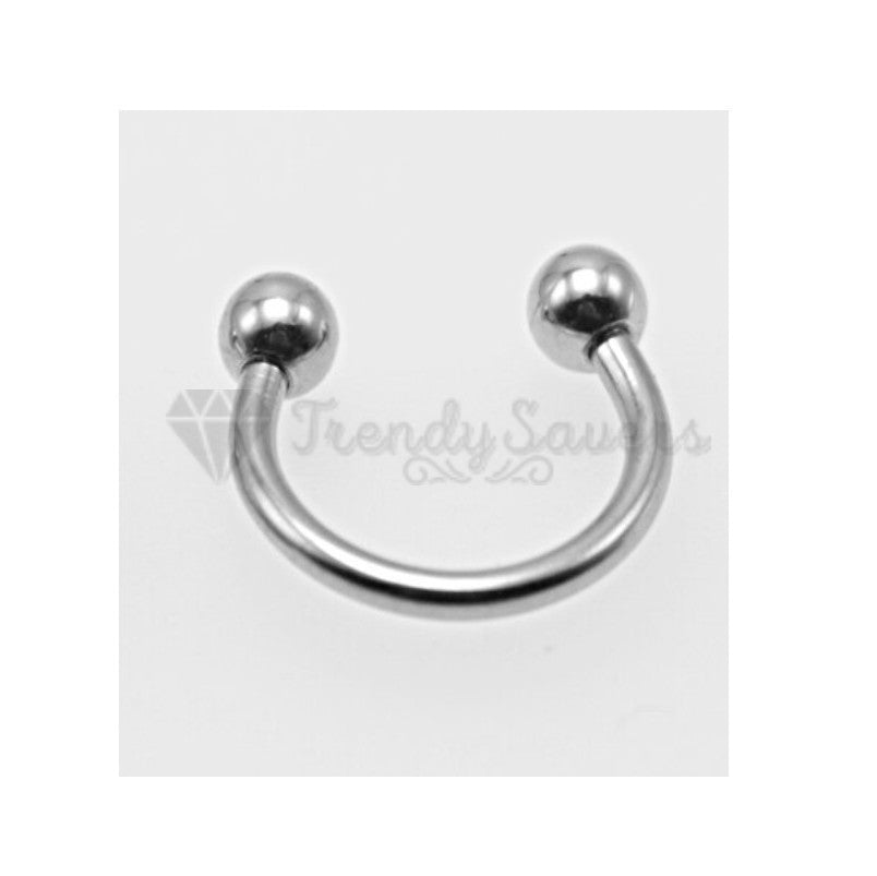 Horseshoe Ring Nose Lip Hoop Cartilage Tragus Helix Ear Piercing Surgical Steel