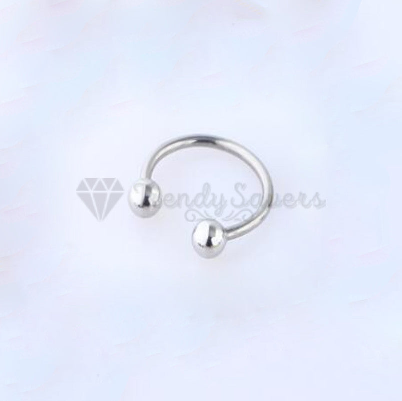 Horseshoe Ring Nose Lip Hoop Cartilage Tragus Helix Ear Piercing Surgical Steel