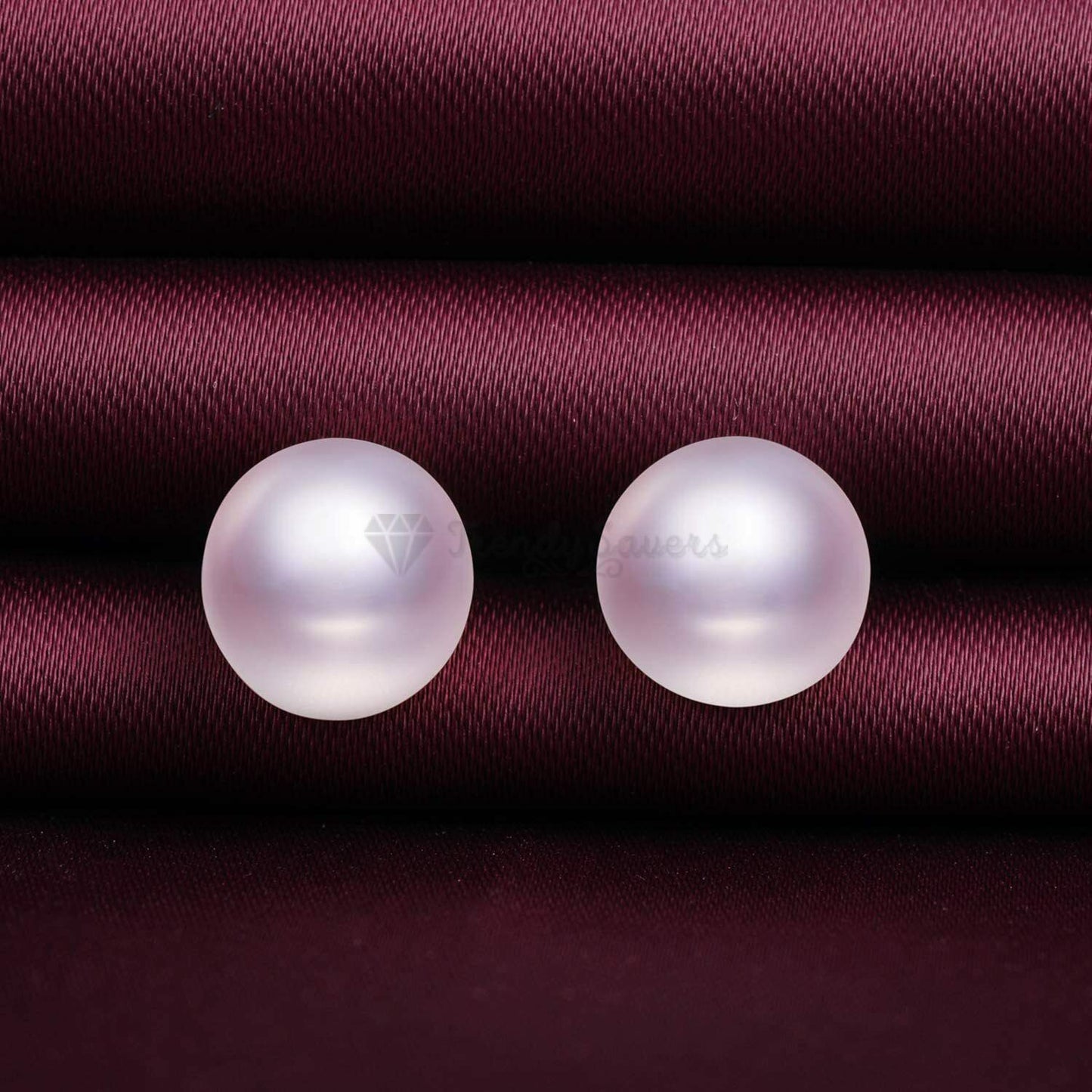 10MM Hypoallergenic Purple Freshwater Pearl Studs Earrings 925 Sterling Silver