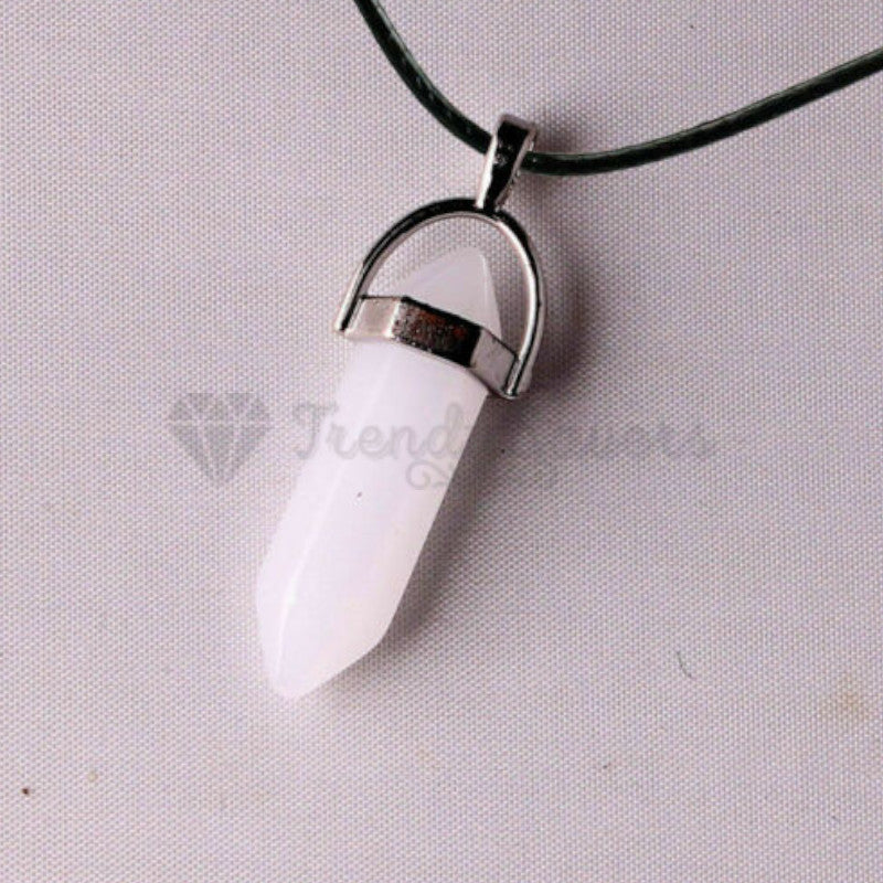 White clearance gemstone necklace
