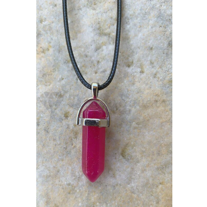 Rose Pink Quartz Chakra Crystal Healing Gemstone Pendant Necklace Jewellery Gift