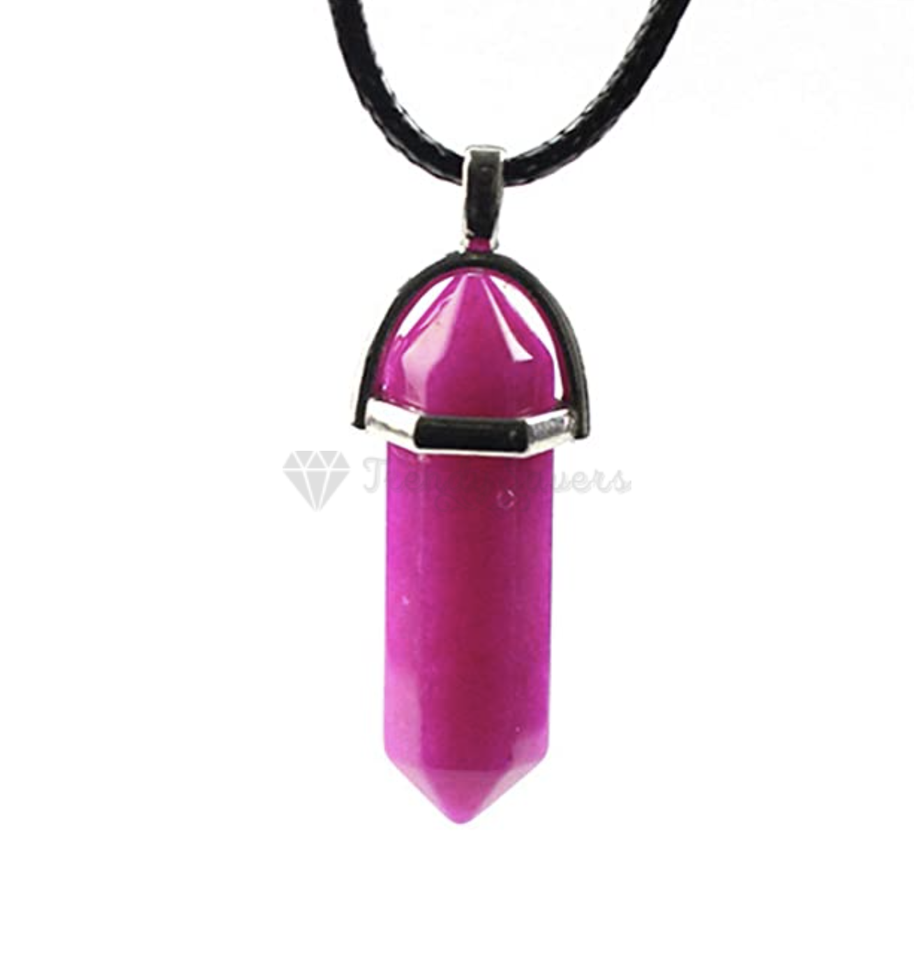 Rose Pink Quartz Chakra Crystal Healing Gemstone Pendant Necklace Jewellery Gift