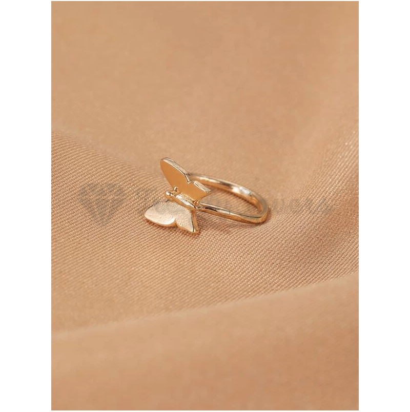 Butterfly Shape Helix Cartilage Ear Ring Cuff Non Piercing Surgical Steel Gold