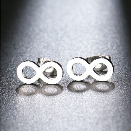 Women's Silver Infinity Hoop Earrings
