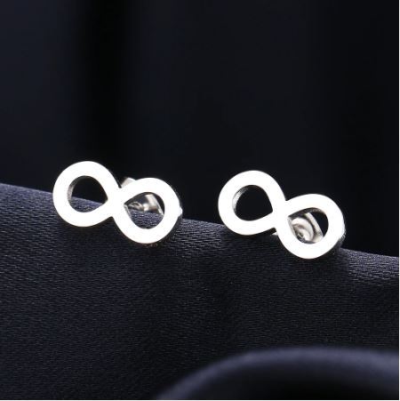 Women's Silver Infinity Hoop Earrings