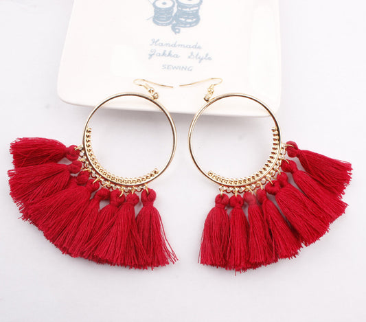 Ethnic Bohemian Handmade Tassel Earrings