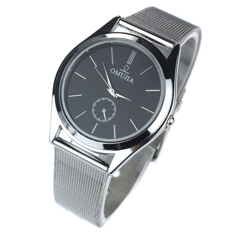Luxury Quartz-Watch Stainless Steel Mesh Band Watch
