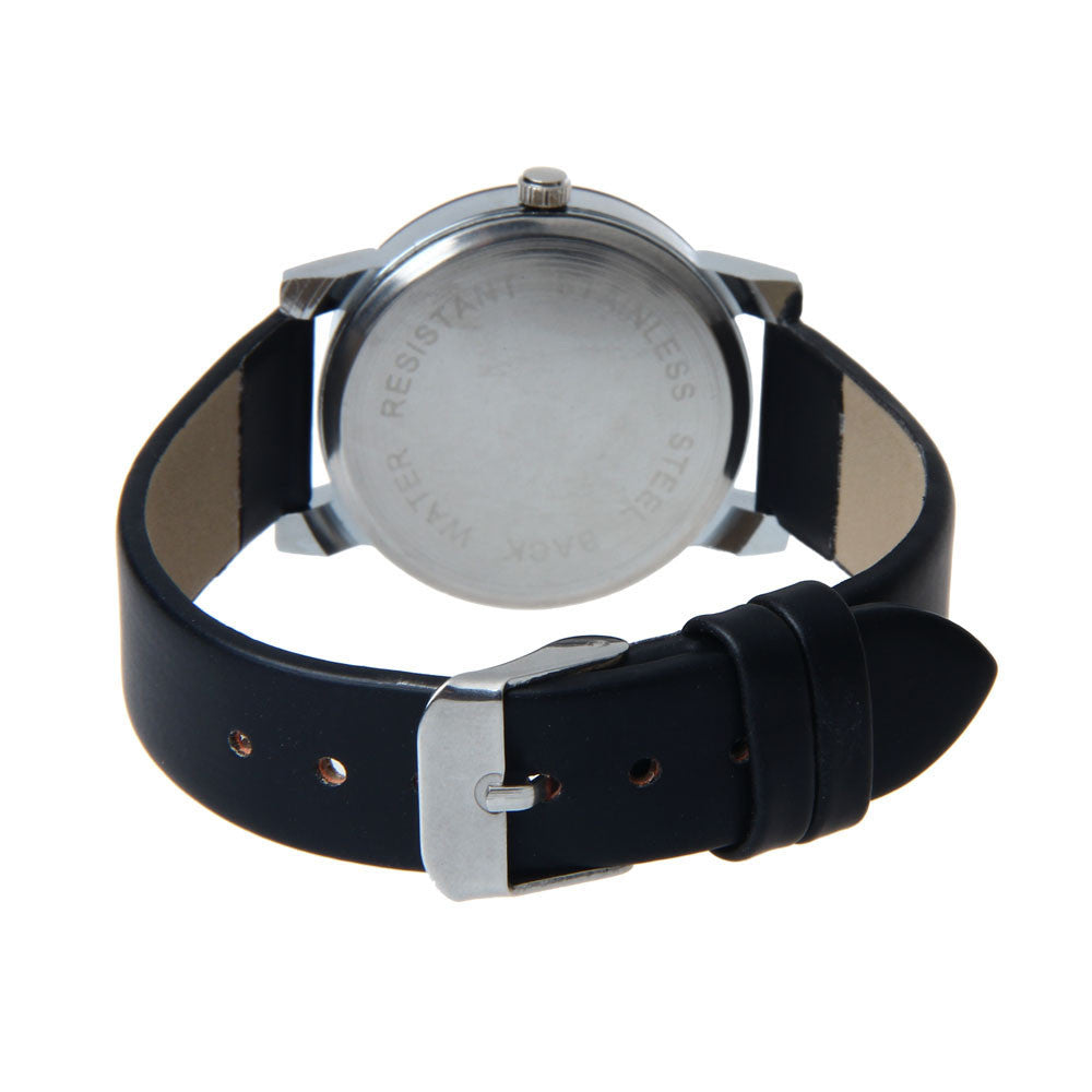 Durable Leather Men Wristwatch