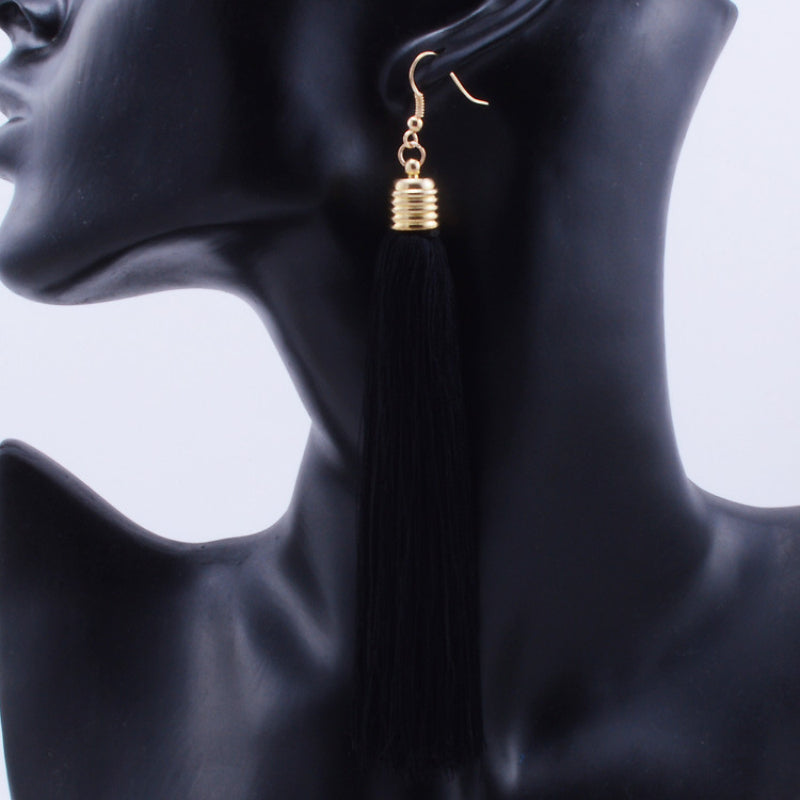 Stunning Fringe Drop Tassel Earrings