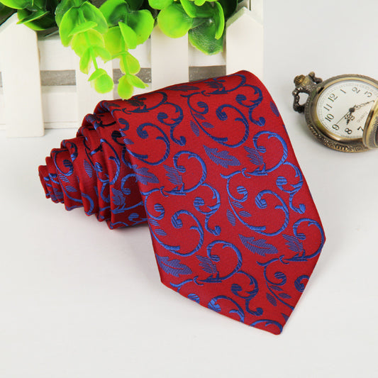 Sophisticated Red Casual Necktie