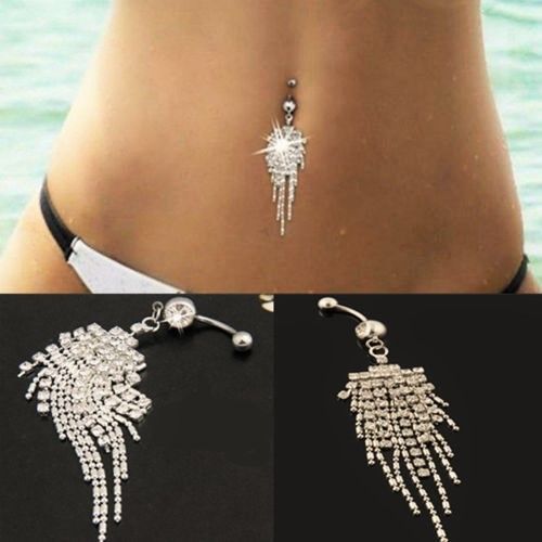925 Sterling Silver Sexy Belly Dangle