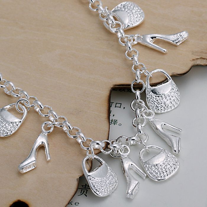 Decent 925 Sterling Silver Charm Bracelet